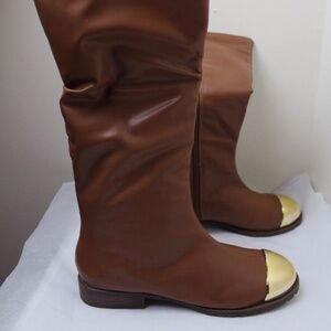 Michael Antonio Benett Cognac Boots NIB